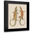 thumbnail image 1 of Unknown 14x18 Black Modern Framed Museum Art Print Titled - Antique Lizards I, 1 of 5
