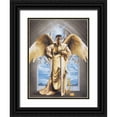 thumbnail image 1 of Unknown 14x18 Black Ornate Wood Framed with Double Matting Museum Art Print Titled - Archangel I, 1 of 4