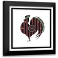 thumbnail image 1 of Unknown 15x15 Black Modern Framed Museum Art Print Titled - Hex Rooster, 1 of 5