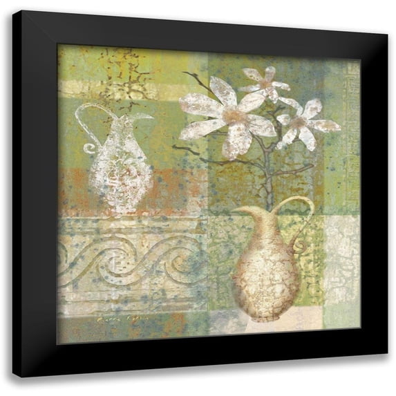 Unknown 15x15 Black Modern Framed Museum Art Print Titled - Vase Collage I