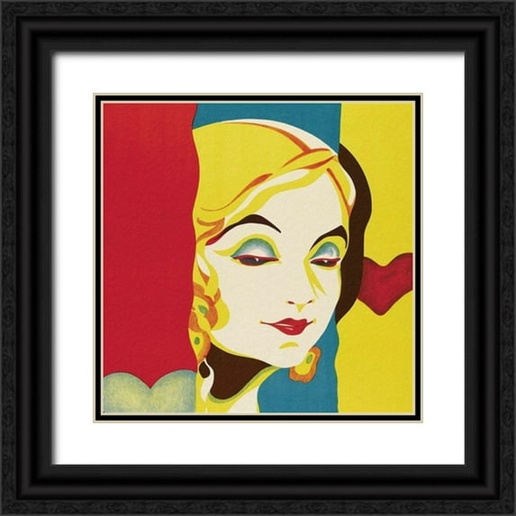 Unknown 15x15 Black Ornate Wood Framed with Double Matting Museum Art Print Titled - Vintage Film Posters: Seduction Erotik - Detail