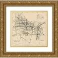 thumbnail image 1 of Unknown 15x15 Gold Ornate Wood Framed with Double Matting Museum Art Print Titled - Maricopa Arizona Hwy Project - 1919, 1 of 4