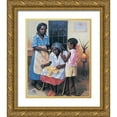 thumbnail image 1 of Unknown 15x17 Gold Ornate Wood Framed with Double Matting Museum Art Print Titled - Grandmas Hair, 1 of 4