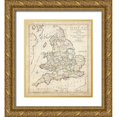 thumbnail image 1 of Unknown 15x17 Gold Ornate Wood Framed with Double Matting Museum Art Print Titled - Towns, Castles and Abbeys in England and Wales, 1 of 4