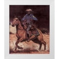 thumbnail image 1 of Unknown 15x17 White Modern Wood Framed Museum Art Print Titled - Buffalo Soldier, 1 of 4