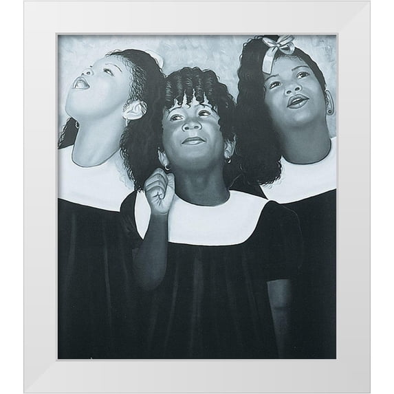 Unknown 15x17 White Modern Wood Framed Museum Art Print Titled - Choir Girls