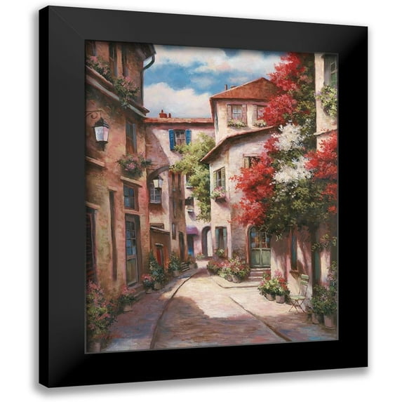 Unknown 15x18 Black Modern Framed Museum Art Print Titled - Mediterranean Villa II