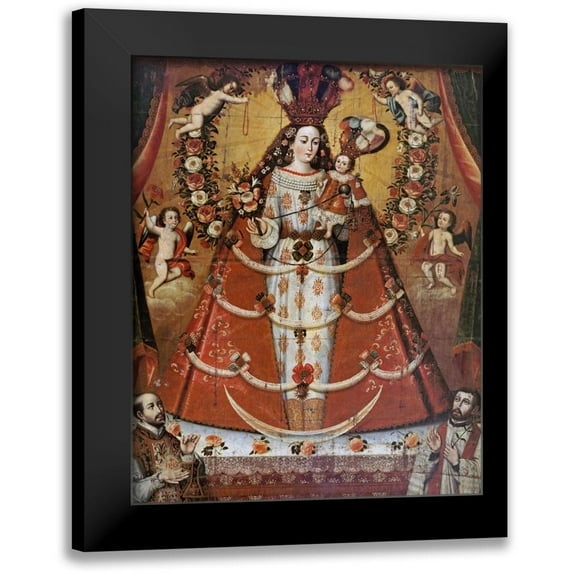 Unknown 15x18 Black Modern Framed Museum Art Print Titled - Our Lady of The Rosary
