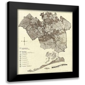Unknown 15x18 Black Modern Framed Museum Art Print Titled - Queens New York -1918