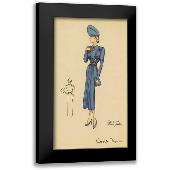 Unknown 15x24 Black Modern Framed Museum Art Print Titled - Ladies Fashion III