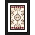 thumbnail image 1 of Unknown 15x24 Black Ornate Wood Framed with Double Matting Museum Art Print Titled - Embellished Mandala Panel II, 1 of 4