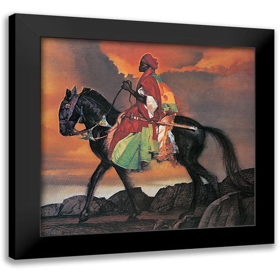 Unknown 16x15 Black Modern Framed Museum Art Print Titled - Arabian Knight