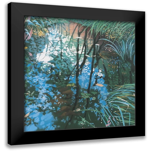 Unknown 16x15 Black Modern Framed Museum Art Print Titled - Lakeside