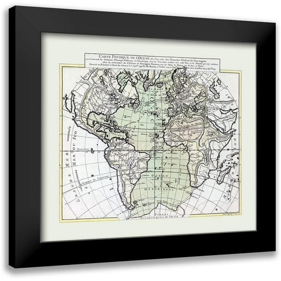 Unknown 16x15 Black Modern Framed Museum Art Print Titled - Physical World - 1757
