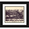 thumbnail image 1 of Unknown 17x15 Black Ornate Wood Framed with Double Matting Museum Art Print Titled - Philmont New York -1881, 1 of 4