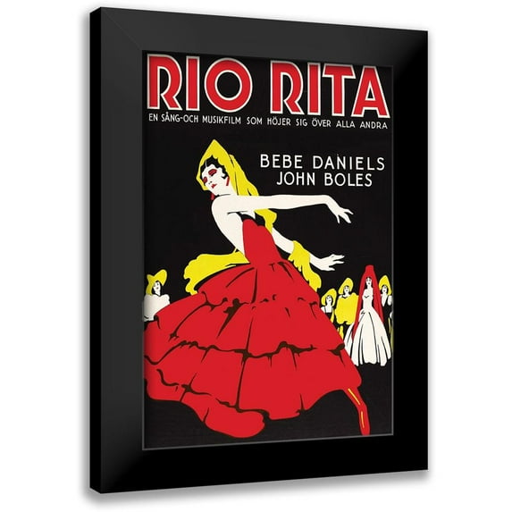 Unknown 17x24 Black Modern Framed Museum Art Print Titled - Vintage Film Posters: Rio Rita
