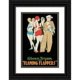 thumbnail image 1 of Unknown 17x24 Black Ornate Wood Framed with Double Matting Museum Art Print Titled - Vintage Film Posters: Flaming Flappers, 1 of 4