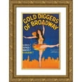 thumbnail image 1 of Unknown 17x24 Gold Ornate Wood Framed with Double Matting Museum Art Print Titled - Vintage Film Posters: Gold Diggers of Broadway, 1 of 4