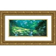 thumbnail image 1 of Unknown 18x10 Gold Ornate Wood Framed with Double Matting Museum Art Print Titled - Golf Fantasy II, 1 of 4