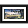 thumbnail image 1 of Unknown 18x11 Black Ornate Wood Framed with Double Matting Museum Art Print Titled - Windswept Valley, 1 of 4