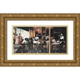 thumbnail image 1 of Unknown 18x11 Gold Ornate Wood Framed with Double Matting Museum Art Print Titled - Cafe, 1 of 4