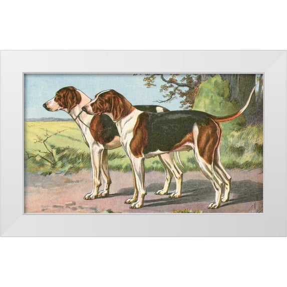Unknown 18x12 White Modern Wood Framed Museum Art Print Titled - Mans Best Friend VII