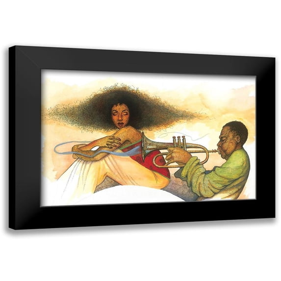 Unknown 18x13 Black Modern Framed Museum Art Print Titled - Flugel Horn
