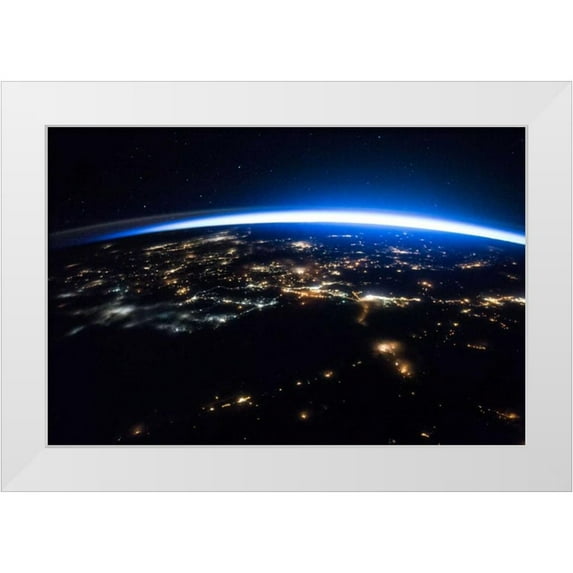 Unknown 18x13 White Modern Wood Framed Museum Art Print Titled - Space Photography XII