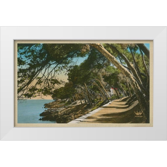 Unknown 18x13 White Modern Wood Framed Museum Art Print Titled - The Cote dAzur IV