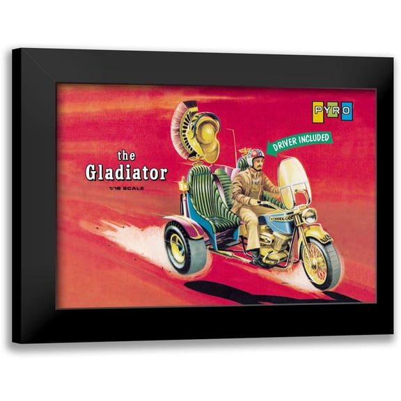 Unknown 18x14 Black Modern Framed Museum Art Print Titled - The Gladiator - Driver Included