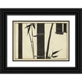 thumbnail image 1 of Unknown 18x14 Black Ornate Wood Framed with Double Matting Museum Art Print Titled - Japanese Bamboo A, 1 of 4