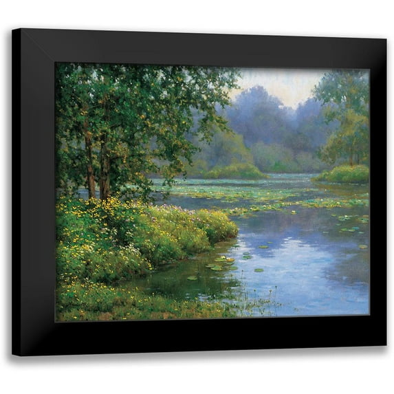 Unknown 18x15 Black Modern Framed Museum Art Print Titled - Lilypads