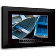 thumbnail image 1 of Unknown 18x15 Black Modern Framed Museum Art Print Titled - Tranquility - Boats, 1 of 5