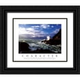 thumbnail image 1 of Unknown 18x15 Black Ornate Wood Framed with Double Matting Museum Art Print Titled - Character - Rocky Coastline, 1 of 4