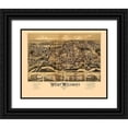 thumbnail image 1 of Unknown 18x15 Black Ornate Wood Framed with Double Matting Museum Art Print Titled - West Medway Massachusetts -1887, 1 of 4