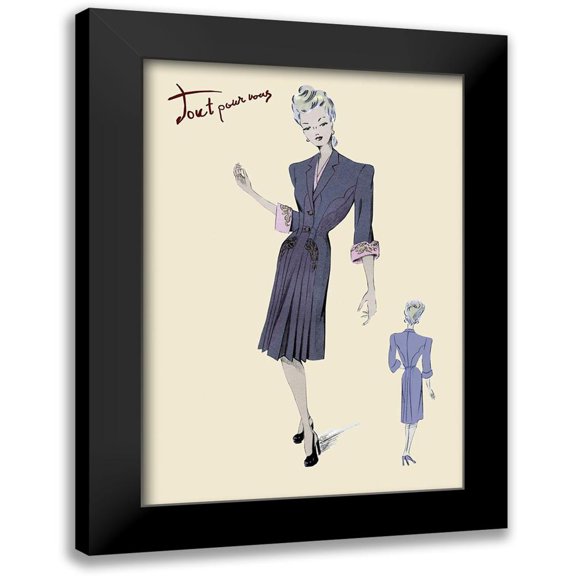 Unknown 18x24 Black Modern Framed Museum Art Print Titled - Conservative Suit Dress, 1947