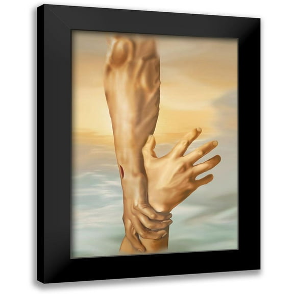 Unknown 18x24 Black Modern Framed Museum Art Print Titled - Our Savior