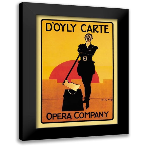 Unknown 18x24 Black Modern Framed Museum Art Print Titled - The Executioner: DOyly Carte Opera Company