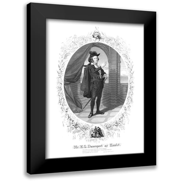 Unknown 19x24 Black Modern Framed Museum Art Print Titled - Hamlet