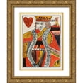 thumbnail image 1 of Unknown  19x24 Gold Ornate Wood Framed with Double Matting Museum Art Print Titled - Vintage Cards VIII, 1 of 4
