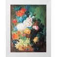 thumbnail image 1 of Unknown 19x24 White Modern Wood Framed Museum Art Print Titled - Gourds, Fruit and Flowers, 1 of 4
