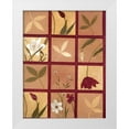 thumbnail image 1 of Unknown 19x24 White Modern Wood Framed Museum Art Print Titled - Windowpane of Flowers, 1 of 4