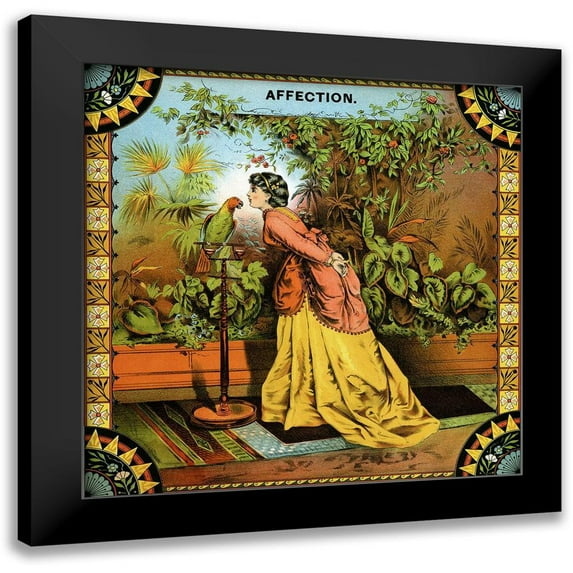 Unknown 20x20 Black Modern Framed Museum Art Print Titled - Affection