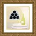 thumbnail image 1 of Unknown 20x20 Gold Ornate Wood Framed with Double Matting Museum Art Print Titled - Chardonnay, 1 of 4