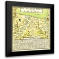 thumbnail image 1 of Unknown 20x21 Black Modern Framed Museum Art Print Titled - Plan of Fort William Henry at Lake George 1750, 1 of 5