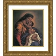 thumbnail image 1 of Unknown 20x23 Gold Ornate Wood Framed with Double Matting Museum Art Print Titled - Black Madonna, 1 of 4