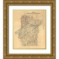 thumbnail image 1 of Unknown 20x23 Gold Ornate Wood Framed with Double Matting Museum Art Print Titled - Sussex County Virginia - 1865, 1 of 4
