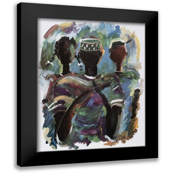 Unknown 20x24 Black Modern Framed Museum Art Print Titled - Pray IV
