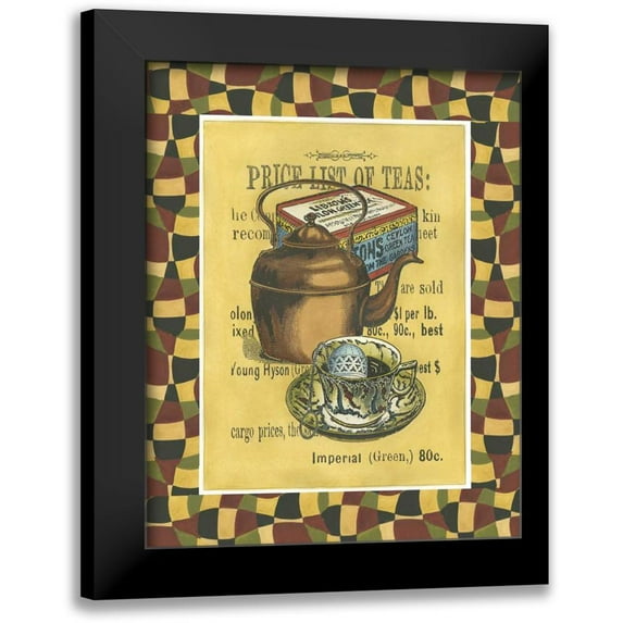 Unknown 20x24 Black Modern Framed Museum Art Print Titled - Tea Leaves