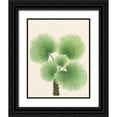 thumbnail image 1 of Unknown 20x24 Black Ornate Wood Framed with Double Matting Museum Art Print Titled - Palm Fronds, 1 of 4